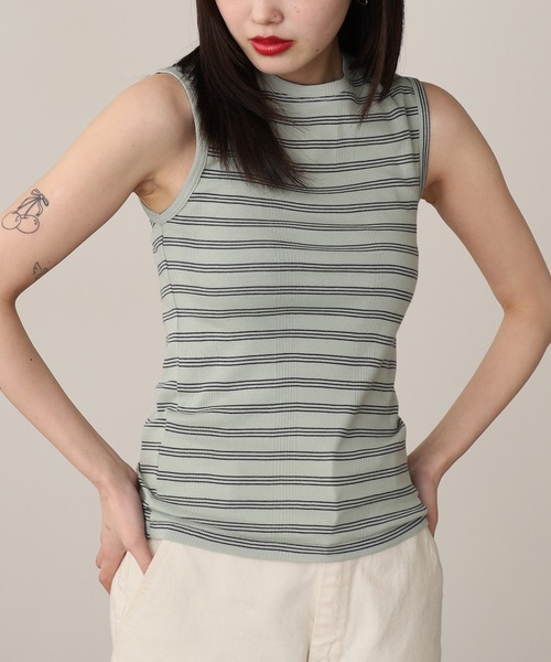 MILLER（ミラー）の「R.P.miller/ミラー Panel ribed tank top タンクトップ 2026新作　再入荷（タンクトップ・レディース・ホワイト/イエロー/ミント/ブラック/グレー・FREE）」の19枚目の写真