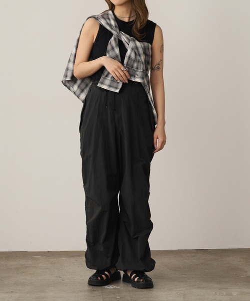 MILLER（ミラー）の「R.P.miller/ミラー Panel ribed tank top タンクトップ 2026新作　再入荷（タンクトップ・レディース・ホワイト/イエロー/ミント/ブラック/グレー・FREE）」の9枚目の写真