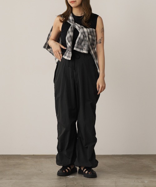 MILLER（ミラー）の「R.P.miller/ミラー Panel ribed tank top タンクトップ 2026新作　再入荷（タンクトップ・レディース・ホワイト/イエロー/ミント/ブラック/グレー・FREE）」の10枚目の写真