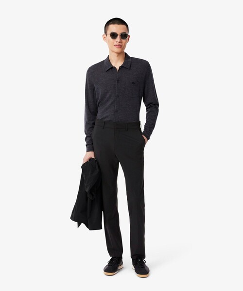 LACOSTE(ラコステ)の「撥水 ストレッチタフタ テクニカルスラックス(チノパンツ・メンズ・ブラック・40/38/44/42)」の8枚目の写真