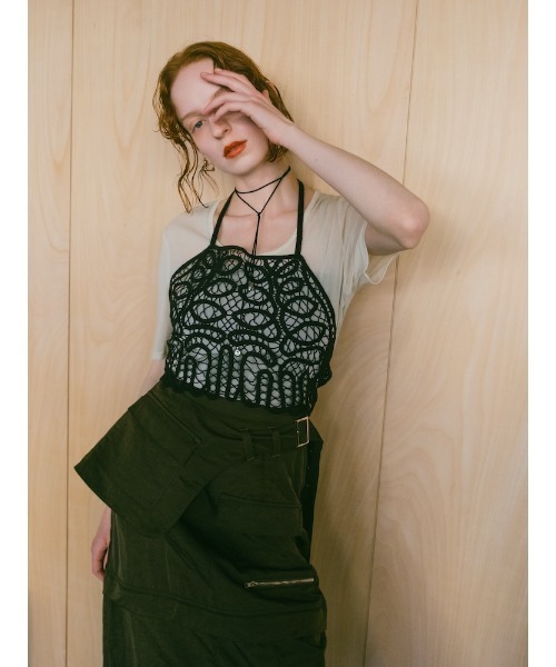 Guipure Lace Bustier/ギピュールレースビスチェ（Tシャツ