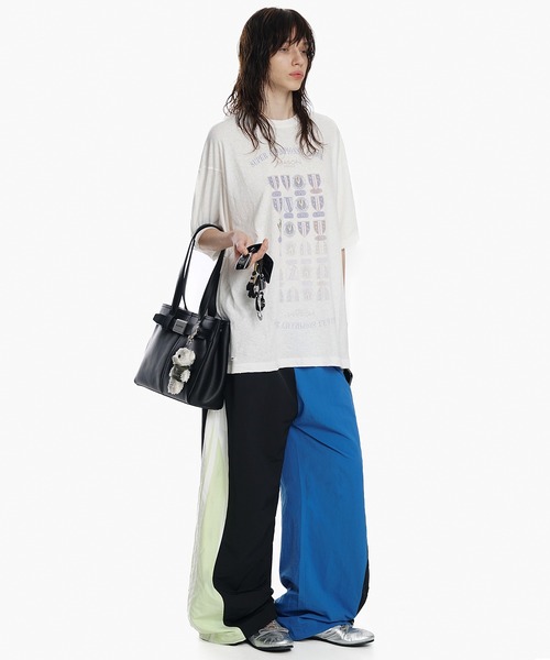 MASONPRINCE（メイソンプリンス）の「ルーズフィット サイドライン トラックパンツ XXK4318【MASONPRINCE】（その他パンツ・メンズ・レッド/ブルー・L/M/S）」の9枚目の写真