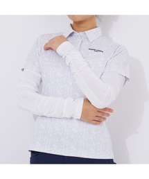 marie claire（マリ・クレール）の「marie claire GOLF/マリクレール ゴルフ ゴルフウェア メッシュ 切替 吸汗速乾 ロング丈 アームカバー 腕カバー 手袋（アームカバー）」