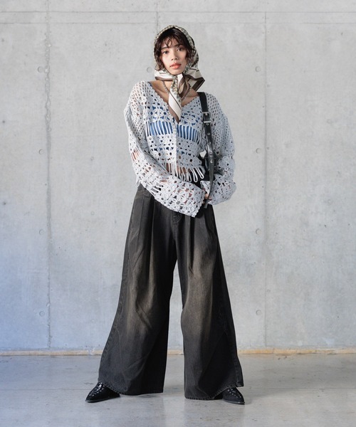 PAGEBOY（ページボーイ）の「アソートスカーフ（バンダナ/スカーフ・レディース・ホワイト系その他/ブラウン系その他・FREE）」の10枚目の写真