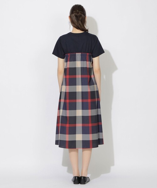 セール】クレストブリッジチェックコンビワンピース（ワンピース