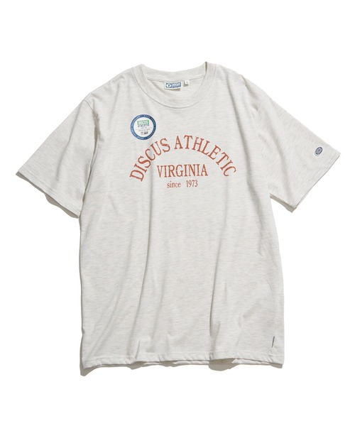 DISCUS ATHLETIC(ディスカス アスレチック)の「DISCUS ATHLETIC カレッジプリントTシャツ(Tシャツ/カットソー・メンズ・グレー/ブラック/サックスブルー/ホワイト・M/L/LL)」の1枚目の写真