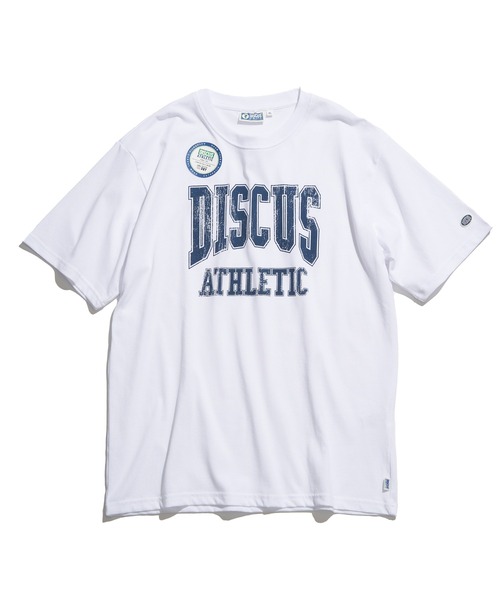 DISCUS ATHLETIC(ディスカス アスレチック)の「DISCUS ATHLETIC カレッジプリントTシャツ(Tシャツ/カットソー・メンズ・グレー/ブラック/サックスブルー/ホワイト・M/L/LL)」の2枚目の写真