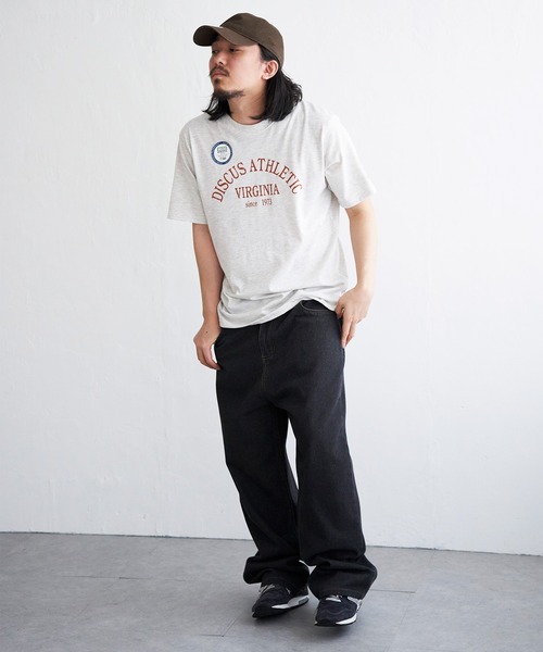 DISCUS ATHLETIC(ディスカス アスレチック)の「DISCUS ATHLETIC カレッジプリントTシャツ(Tシャツ/カットソー・メンズ・グレー/ブラック/サックスブルー/ホワイト・M/L/LL)」の9枚目の写真