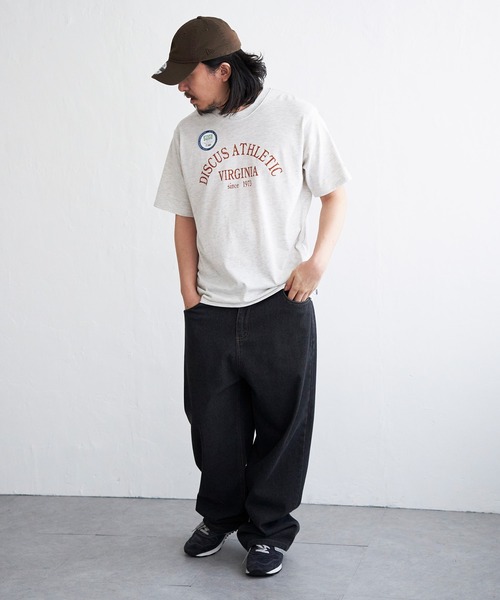 DISCUS ATHLETIC(ディスカス アスレチック)の「DISCUS ATHLETIC カレッジプリントTシャツ(Tシャツ/カットソー・メンズ・グレー/ブラック/サックスブルー/ホワイト・M/L/LL)」の6枚目の写真