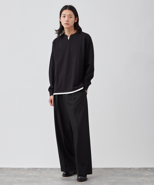 セール】クリアスウェットフェイクレイヤードロングスリーブTEE