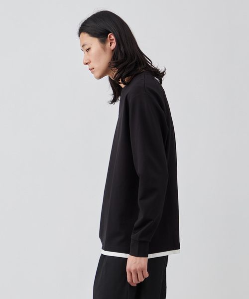 セール】クリアスウェットフェイクレイヤードロングスリーブTEE