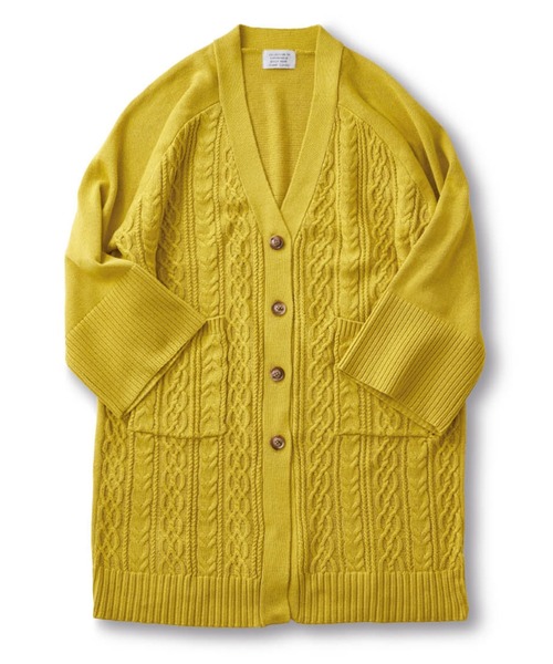 Sunny clouds（サニークラウズ）の「サニークラウズ　振袖カーディガン（カーディガン/ボレロ・レディース・イエロー/ブラック・L/M/LL）」の5枚目の写真