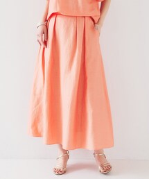 GALLARDAGALANTE❤️麻100% オレンジ ロングスカート GU レースマーメイドロングスカート オレンジ - メルカリ