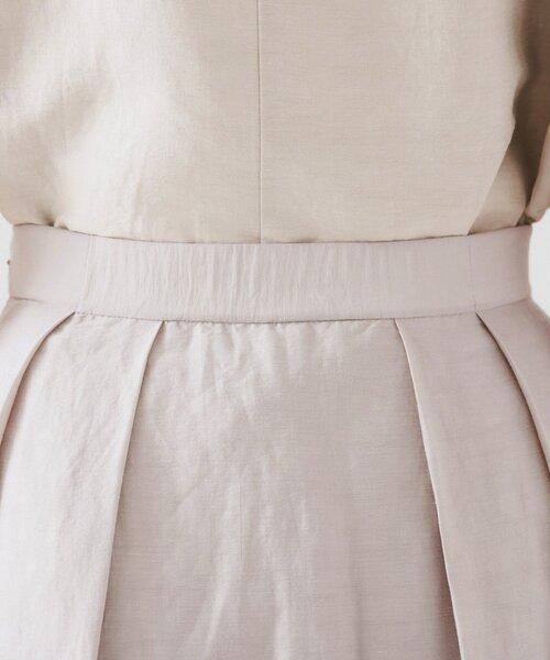 UNTITLED（アンタイトル）の「【セットアップ可能/手洗い可】リネン混フレアスカート（スカート・レディース・ブラウン系その他/ライトベージュ/ライトオレンジ系/チャコールグレー/ブルー/パープル系4・00/01/02/03/04/42/44/46/48/50）」の15枚目の写真