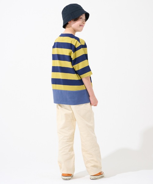 KRIFF MAYER Kid's Collection（クリフメイヤーキッズコレクション）の「涼綿ドビーメッシュパンツ（その他パンツ・キッズ・オレンジ/ナチュラル/サックスブルー/オリーブ・170/160/150/140/130/120）」の7枚目の写真