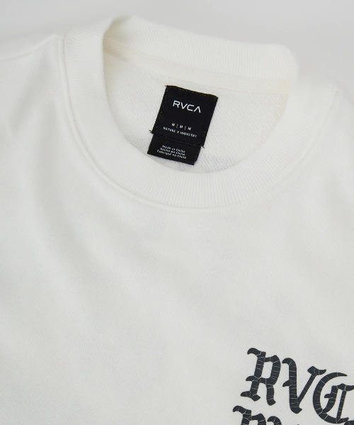 RVCA（ルーカ）の「RVCA メンズ IRON ON FT SS トレーナー 【2025年春夏モデル】/ルーカセットアップ対応バックプリント半袖スウェットカットソー（スウェット・メンズ・ブラック/ホワイト・X-LARGE/LARGE/MEDIUM/SMALL）」の7枚目の写真