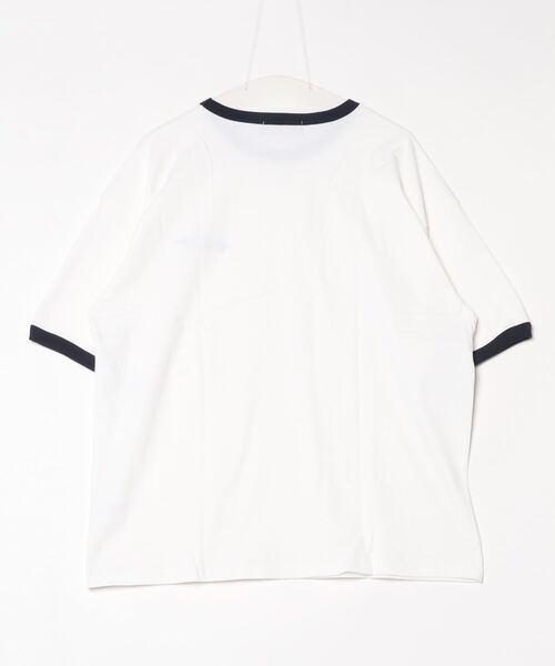 BEVERLY HILLS POLO CLUB(ビバリーヒルズポロクラブ)の「【Beverly Hills Polo Club/ビバリーヒルズポロクラブ】 ワンポイントロゴ刺繍ハーフスリーブTシャツ(Tシャツ/カットソー・メンズ・ホワイト×ネイビー/ネイビー/スミクロ/ホワイト/ブラック/ブラック×ホワイト・LL/M/L)」の19枚目の写真