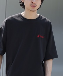 【Beverly Hills Polo Club/ビバリーヒルズポロクラブ】 ワンポイントロゴ刺繍ハーフスリーブTシャツ