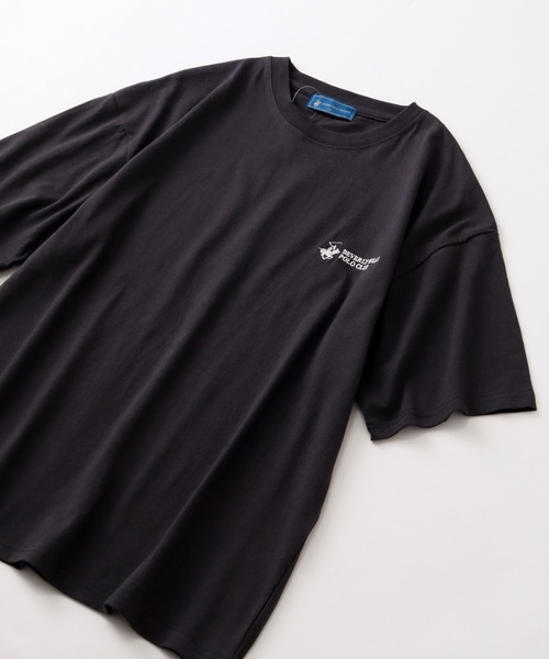 BEVERLY HILLS POLO CLUB(ビバリーヒルズポロクラブ)の「【Beverly Hills Polo Club/ビバリーヒルズポロクラブ】 ワンポイントロゴ刺繍ハーフスリーブTシャツ(Tシャツ/カットソー・メンズ・ホワイト×ネイビー/ネイビー/スミクロ/ホワイト/ブラック/ブラック×ホワイト・LL/M/L)」の7枚目の写真