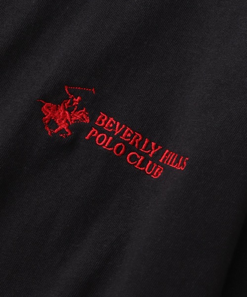 BEVERLY HILLS POLO CLUB(ビバリーヒルズポロクラブ)の「【Beverly Hills Polo Club/ビバリーヒルズポロクラブ】 ワンポイントロゴ刺繍ハーフスリーブTシャツ(Tシャツ/カットソー・メンズ・ホワイト×ネイビー/ネイビー/スミクロ/ホワイト/ブラック/ブラック×ホワイト・LL/M/L)」の21枚目の写真
