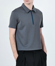 M TO R | STANDZIP GEOMETRY S/S POLO(ポロシャツ)