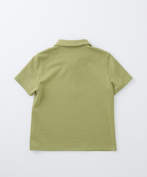 M TO R（ムウトアール）の「STANDZIP GEOMETRY S/S POLO（ポロシャツ・レディース・ミント/ブルー・42/40/38）」の3枚目の写真