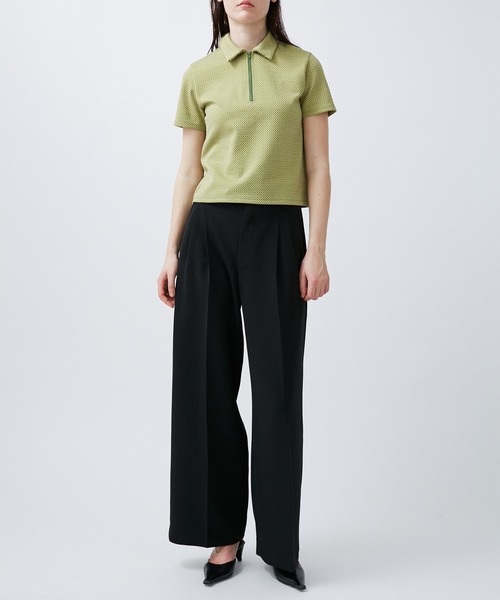 M TO R（ムウトアール）の「STANDZIP GEOMETRY S/S POLO（ポロシャツ・レディース・ミント/ブルー・42/40/38）」の16枚目の写真