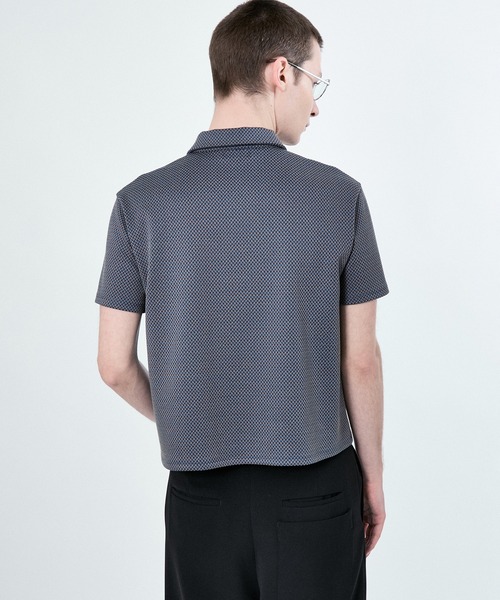 M TO R（ムウトアール）の「STANDZIP GEOMETRY S/S POLO（ポロシャツ・レディース・ミント/ブルー・42/40/38）」の12枚目の写真