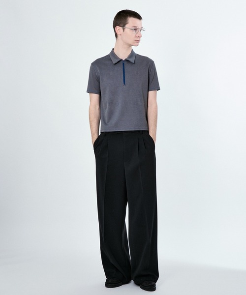 M TO R（ムウトアール）の「STANDZIP GEOMETRY S/S POLO（ポロシャツ・レディース・ミント/ブルー・42/40/38）」の11枚目の写真