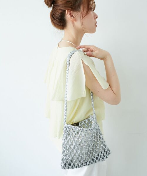le.coeur blanc（ルクールブラン）の「Bagmati メタリックショルダー（ショルダーバッグ・レディース・シルバー/ゴールド・FREE）」の3枚目の写真