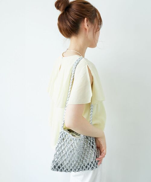 le.coeur blanc（ルクールブラン）の「Bagmati メタリックショルダー（ショルダーバッグ・レディース・シルバー/ゴールド・FREE）」の4枚目の写真
