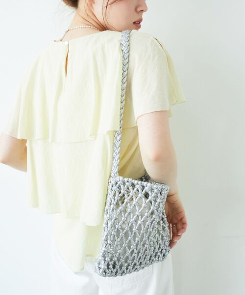 le.coeur blanc（ルクールブラン）の「Bagmati メタリックショルダー（ショルダーバッグ・レディース・シルバー/ゴールド・FREE）」の5枚目の写真