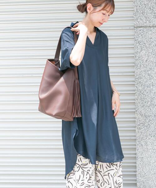 ITEMS URBANRESEARCH(アイテムズ アーバンリサーチ)の「スキッパーフレンチチュニック(チュニック・レディース・ミント/ネイビー/カーキ/ホワイト・FREE)」の6枚目の写真