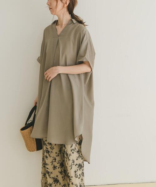 ITEMS URBANRESEARCH(アイテムズ アーバンリサーチ)の「スキッパーフレンチチュニック(チュニック・レディース・ミント/ネイビー/カーキ/ホワイト・FREE)」の18枚目の写真