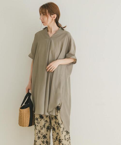 ITEMS URBANRESEARCH(アイテムズ アーバンリサーチ)の「スキッパーフレンチチュニック(チュニック・レディース・ミント/ネイビー/カーキ/ホワイト・FREE)」の19枚目の写真