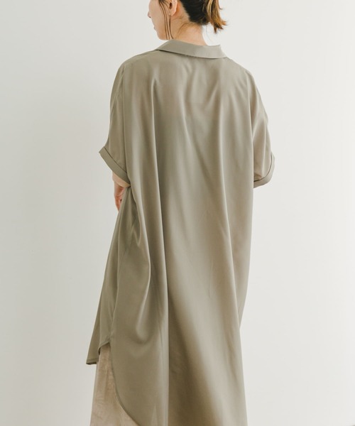 ITEMS URBANRESEARCH（アイテムズ アーバンリサーチ）の「スキッパーフレンチチュニック（チュニック・レディース・ミント/ネイビー/カーキ/ホワイト・FREE）」の8枚目の写真