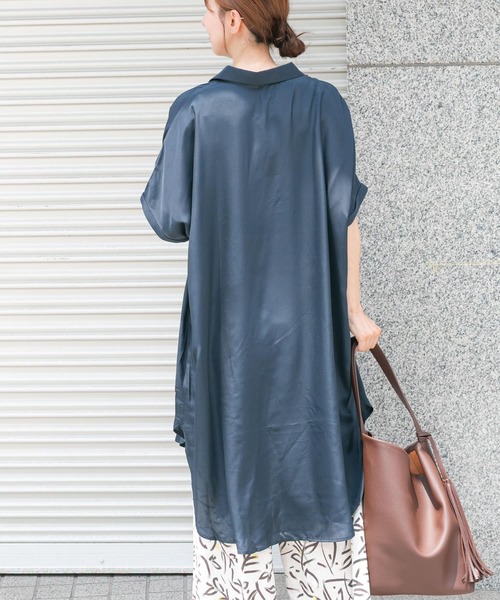 ITEMS URBANRESEARCH（アイテムズ アーバンリサーチ）の「スキッパーフレンチチュニック（チュニック・レディース・ミント/ネイビー/カーキ/ホワイト・FREE）」の13枚目の写真