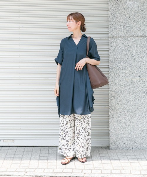 ITEMS URBANRESEARCH（アイテムズ アーバンリサーチ）の「スキッパーフレンチチュニック（チュニック・レディース・ミント/ネイビー/カーキ/ホワイト・FREE）」の14枚目の写真