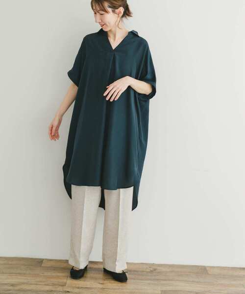 ITEMS URBANRESEARCH（アイテムズ アーバンリサーチ）の「スキッパーフレンチチュニック（チュニック・レディース・ミント/ネイビー/カーキ/ホワイト・FREE）」の22枚目の写真