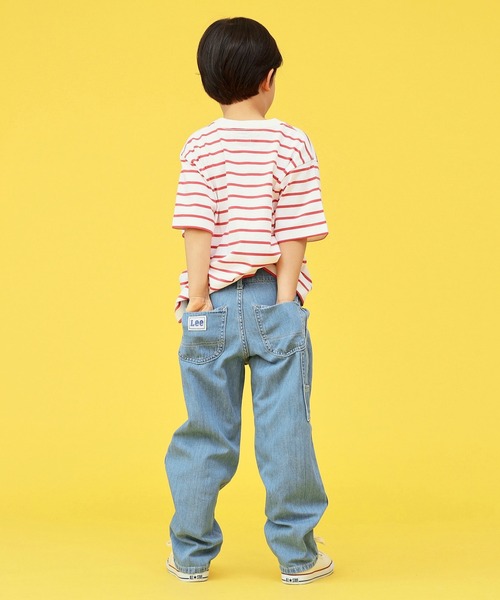 Lee（リー）の「Lee/リー【110-150cm】【親子コーデ】キッズ デニムポケットTシャツ（Tシャツ/カットソー・キッズ・ネイビー/レッド/ホワイト/ホワイト系その他・110/130/140/120/150）」の10枚目の写真