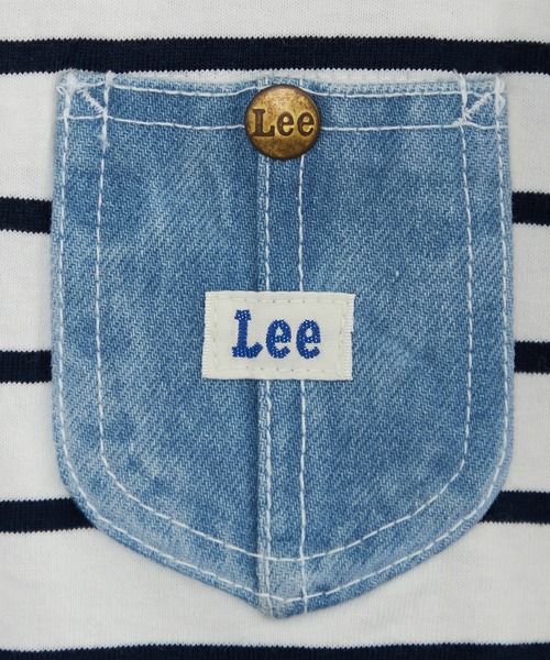 Lee（リー）の「Lee/リー【110-150cm】【親子コーデ】キッズ デニムポケットTシャツ（Tシャツ/カットソー・キッズ・ネイビー/レッド/ホワイト/ホワイト系その他・110/130/140/120/150）」の6枚目の写真
