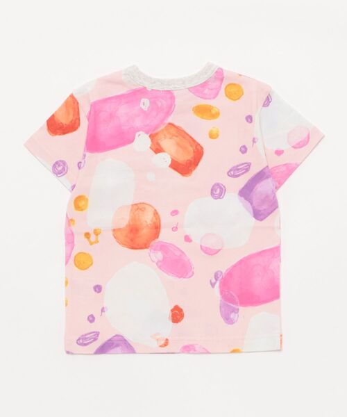 HAKKA KIDS（ハッカキッズ）の「バブルプリントTシャツ（Tシャツ/カットソー・キッズ・ピンク/サックスブルー・100cm/130cm/110cm/120cm）」の3枚目の写真