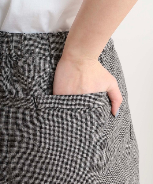 ubasoku（ウバソク）の「麻　裏付きテパードパンツ（その他パンツ・レディース・ハウンドトゥース/チェック・FREE）」の18枚目の写真