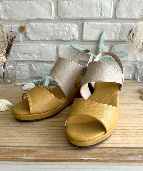 LUGG NAGG(ラグナグ)の「【軽量】ダブルベルトアシンメトリーサンダル(サンダル・レディース・イエロー/ブルー/シルバー/ブラック・M/S/LL/L)」の10枚目の写真