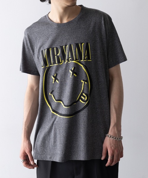 ROCK-OFF(ロックオフ)の「【ROCK-OFF】NIRVANA / RED HOT CHILI PEPPERS / OASIS / THE BEATLES vintage band Tee(Tシャツ/カットソー・メンズ・グレー/ホワイト系その他2/ブラック系その他2/ホワイト/ブラック系その他4・XL/L)」の1枚目の写真