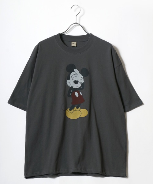 Disney(ディズニー)の「Disney/ディズニー ミッキー オーバーサイズ ピグメント風 ヴィンテージプリント 半袖Tシャツ レディース メンズ(Tシャツ/カットソー・レディース・ブラック系その他4/ブラック系その他/ブラック系その他3/ブラック系その他5/ブラック系その他2・M/L/LL)」の8枚目の写真