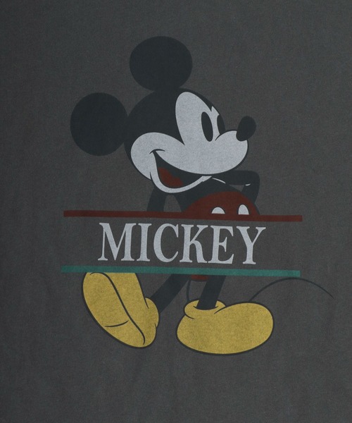 Disney(ディズニー)の「Disney/ディズニー ミッキー オーバーサイズ ピグメント風 ヴィンテージプリント 半袖Tシャツ レディース メンズ(Tシャツ/カットソー・レディース・ブラック系その他4/ブラック系その他/ブラック系その他3/ブラック系その他5/ブラック系その他2・M/L/LL)」の18枚目の写真