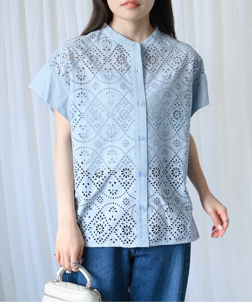 セール】【indian Cotton Collection】インド綿刺繍使いカットワーク