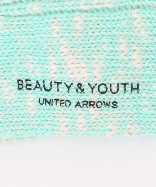 BEAUTY&YOUTH UNITED ARROWS（ビューティーアンドユースユナイテッドアローズ）の「ビッグ スラブ ソックス（ソックス/靴下・メンズ・ライム/ブラック/ライトグレー・FREE）」の5枚目の写真
