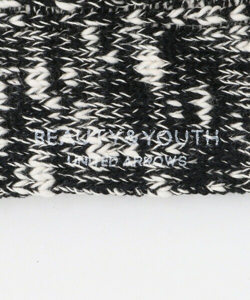 BEAUTY&YOUTH UNITED ARROWS（ビューティーアンドユースユナイテッドアローズ）の「ビッグ スラブ ソックス（ソックス/靴下・メンズ・ライム/ブラック/ライトグレー・FREE）」の7枚目の写真